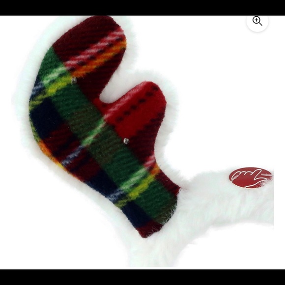 Holiday Time Light-Up Antlers Headband: - Picture 2 of 5